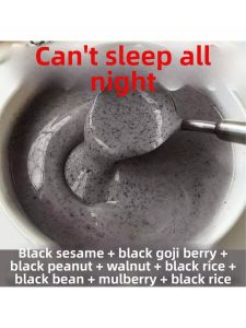 Black Nutrient Powder Nutrition Breakfast Substitute
