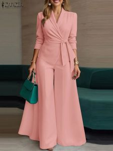 Autumn 2026 Fashion Casual Commuting Style Solid Color Long Pants Tie Two-Piece Set Cross-Border Comfortable Fit Suit
