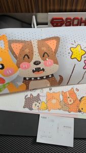 ART-032 Talang AC Reflektor AC Penutup Angin AC Talang penahan Angin AC Penghalang AC / hembusan Angin air Screen Cover Motif Gambar Lucu Windshield