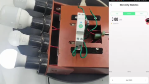 TUYA App-Controlled WiFi Smart Circuit Breaker with Energy Meter and Over/Under Voltage Protection