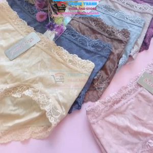 Quần lót thun lạnh phối ren Sisterhood 786 form size L Chất thun lạnh mịn màng phối ren