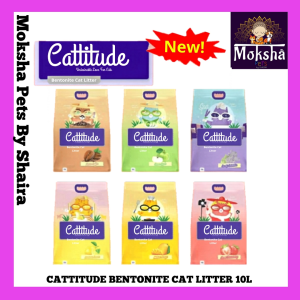 Cattitude Bentonite Cat Litter 10L – Quick Clumping for Easy Cleanup