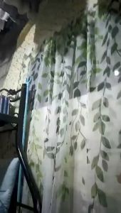 High Quality Green Willow Leaf Thin Gauze Net Kurtina Curtains for Multi Color Decoration of Windows and Homes 1PC COD 100 * 200cm