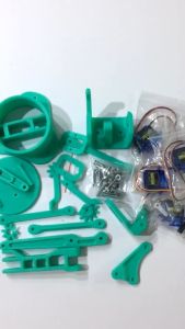 CÁNH TAY ROBOT ARM 4 BẬC TỰ DO in 3D sử dụng 4 động cơ SG90 (sản phẩm chưa lắp ráp giao màu ngẫu nhiên)