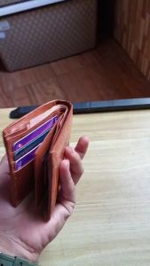 Very Cool And Pretty Ostrich leg Bi-Fold Wallet