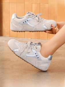 Comfortable Casual Deqin Shoes Saturday Brand Increased Height Flat Bottom Womens Footwear Fashionable Versatile Autumn New Style