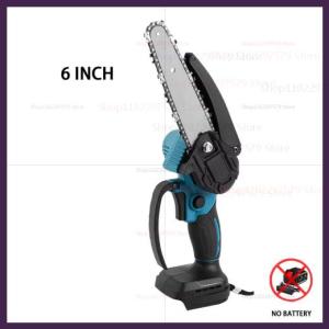 6-Inch Cordless Mini Chainsaw Handheld Electric Garden Saw for Tree Trimming Pruning Wood Cutting Battery Powered Tree Branch