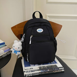 Large Capacity Backpack for Middle School Students And College Girls Dual Shoulder Bag Fresh Style Computer Bag Nylon Material