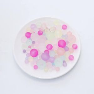 30-100Pcs/Lot 6-16mm Colorful Acrylic Beads Round Matte Spacer Loose Beads For Jewelry Making Bracelet Necklace Diy Accessories