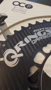 [ผ่อน 0%]ใบจาน จักรยานเสือหมอบ Rotor QRING aero carbon 50T bcd110