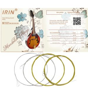 IRIN | IRIN 1/10 Chiếc 8 Dây Đàn Mandolin Dây Bộ Hợp Kim Đồng Mạ Bạc Vết Thương Chuyên Nghiệp Mandolin Phần