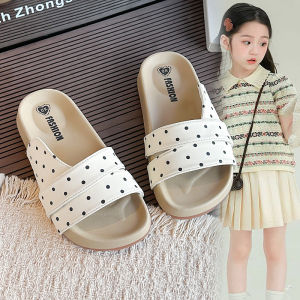 Summer New Polka Dot Princess Easy-to-match Anti-slip Girls Sandals