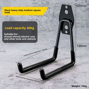 1PC Heavy Duty Metal Hook Garage Organizer Wall Mount Bicycle Hanger Hooks Wall Mount Anti-slip Storage Hook Garage Storage Tool