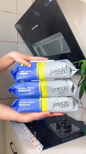 BUY 1 TAKE 2 240PCS Kitchen Wipes Multipurpose Dish Cleaning Scented Wipes Strong Degreasing Anti-Oil Tissue Paper Disposable Special Cleaning Wipes For Kitchen Range Hoods Household Use