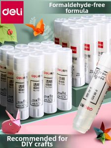 deli | High Adhesion Non-Formaldehyde Transparent Washable Strong Child Friendly School Start Suitable DIY Friendly Glue Sticks