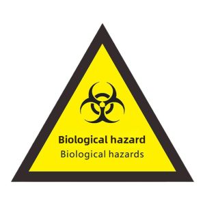 YUANTANG | Biohazard Warning Sign Triangle Biohazard Label