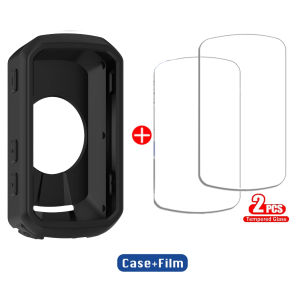 Garmin Edge 850 TPU Silicon Kèm 2 Chiếc Kính Cường Lực Bảo Vệ Màn Hình GPS Đồng Hồ Bấm Giờ Bao Phụ Kiện Cho Edge 550 850