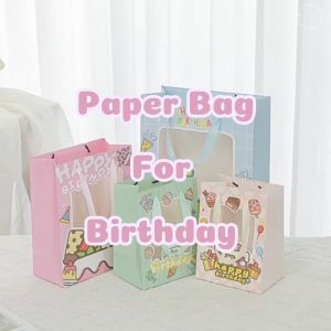 Paper Bag Happy Birthday Kantong Kertas Bingkisan Ulang Tahun Anak Tas Kado Paperbag Motif