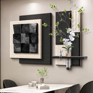 RUIBAHAO | 3D Solid Wood Wall Decor For Dining Room And Living Room