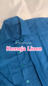 Kemeja Wanita Linen Panjang Atasan Wanita Linen Blouse Molly