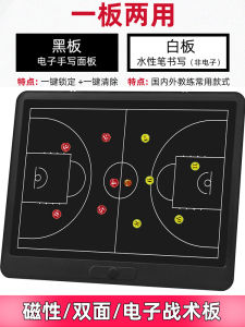 Double-Sided Magnetic Tactical Board for Basketball And Football Handwritten Professional Five-Axis Competition Training Coaching Teaching Supplies