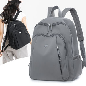 Korean Style Lightweight Multi-Pocket Ladies Backpack Large Capacity Travel Commuting Bag Student Class Bookbag Outdoor Function Wind