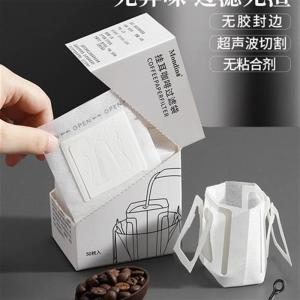 50pcs Coffee Filter Bags Paper Hanging Ear Style Coffee Brewing Accessories Other Brand Restaurant Supplies