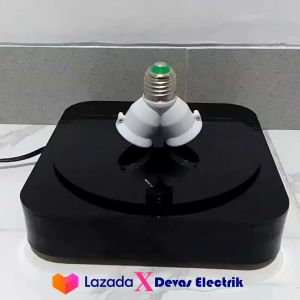 Fitting E27 Cabang 2 Nyala Sekaligus Fitting Double Fiting Sambungan