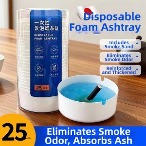 NAIFUNA | Odor-Removing Disposable Ashtray with Snuffing Sand Thickened