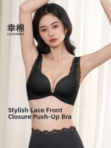 LUCKMEEY | Push-up Enlarging Underwire Bra with Lace Straps for Small Bust