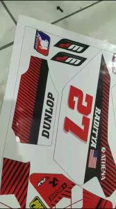 Stiker Striping Mini Trail Viar Cross X 70 Full Body Bebas Reques