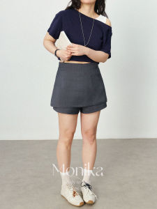 MONIKADM | Chân Váy Quần A-line Cao Waist Phong Cách Retro cho Phụ Nữ Plus Size Mùa Hè