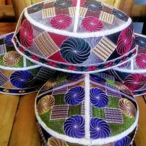 peci Songkok Pakistan motif bordir