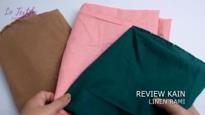 Kain Katun Linen Rami Premium Per Roll 50 Yard