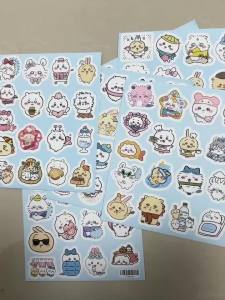 Bandai | Top Selling 100pcs Kawaii Jiikawa Cartoon Stickers Decorative Desk Laptop Scrapbook LuggageCute Graffiti Sticker for Kids Gift