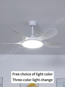 Ceiling fan with Led Light 5 Blades Fan Lights 6 Speed Selection Smart Led  LED Light Remote Control