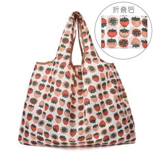 Large Capacity Japanese Style Environmentally Friendly Reusable Portable Shopping Bag for Moms Foldable Oxford Spinning Handbag