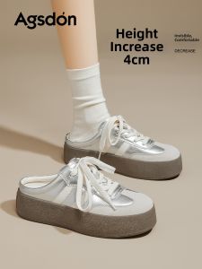 Agsdon | Retro Platform Half Slippers
