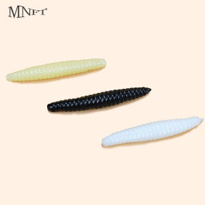 60Pcs 30mm Earthworm Bionic Worm Soft Plastic Lures Simulated Senko Grubs Bass Fishing Bait Worms Pack