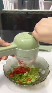 Homievolt Blender 4in1 Food Chopper Portable Blender Multifungsional Electric Vegetable Cutter Set
