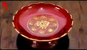 MJ Piring Buah Persembahan / Nampan Sajian Tempat Buah / Altar Piring Persembahan Plastik Pakai Kaki