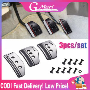 ⭐【LazTop Seller】【Manual Car Pedal】3pcs Aluminum alloy Foot Pedal For Tesla Model 3 Y Accelerator Gas Fuel Brake Pedal Rest Pedal Pads Mat Cover Accessories Car Styling Alloy-Car-Pedal