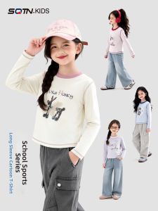 SQTN.KIDS | Áo Thun Dài Tay Cho Bé Gái Mặc Trong
