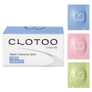 Clotoo Retainer Cleaner Effervescent Tablets Dental Orthodontic Invisible Retainer Cleaning Solution Dental Hygiene Products