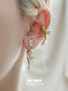 1ST XULIE | Bông Tai Hình Nơ Thiết Kế Độc Đáo Bạc 925