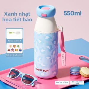 CHICU TOM | Cốc Cách Nhiệt Có Ống Hút