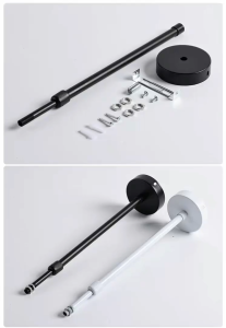 Adjustable Suspended Rod For Track / Surface Mount 100cm-200cm Iron Rods