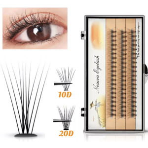 10D 20D 30D Bulu Mata Palsu Alami Eyelash Extension Bulu Mata Palsu Natural Individual Tanam Knot Single Ekstensi Alami Dan Lembut Eyelashes-🌹Tamia