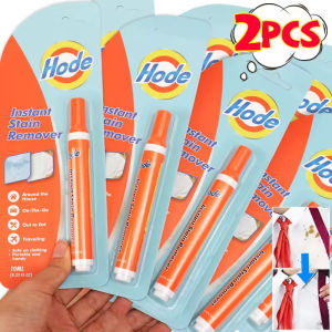 2Pcs Portable Stain Remover Pen No-wash Instant Stain Treater Multipurpose Laundry Bleach Pens Travel Emergency Removal Pen