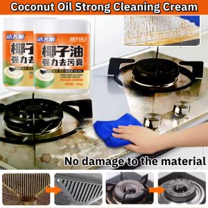 Multi-Purpose Coconut Oil Powerful Stain Remover Kitchen Cookware Cleaning Polishing Maintenance Paste Fragrant Floor Cleaner 椰子油强力去污膏